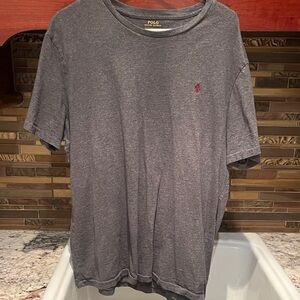 Polo by Ralph Lauren Charcoal Tee with Red Logo